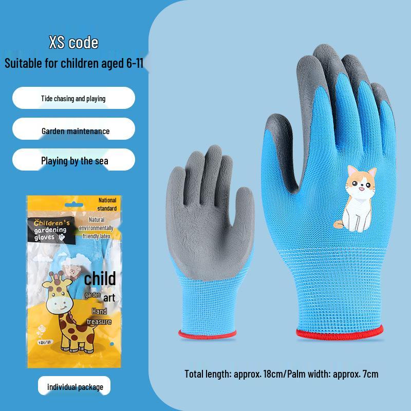 Kids' Protective Gloves: Safe, Cut-Resistant, Slip-Resistant for Beachcombing, Gardening, and Pet Handling