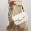 New CHARLES&KEITH PU Small CK Bag Small Square Bag Shoulder Bag Women's Cream Milk White/Fuchsia CK2-20270818-2