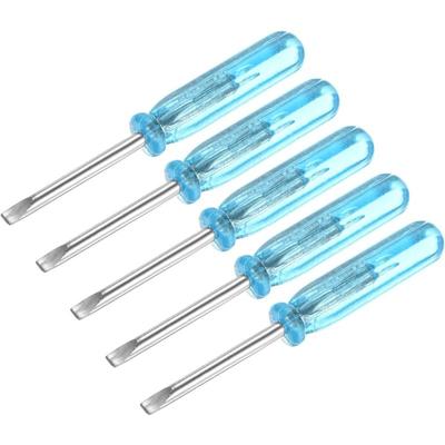 Mini enknapps skruvmejsel, 2,0 mm spårhuvud, 45 mm lång, för reparation av små apparater, 5-pack