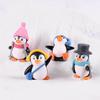 Mini Winter Penguin Miniature Figurine DIY Crafts Christmas Figures For Fairy Garden