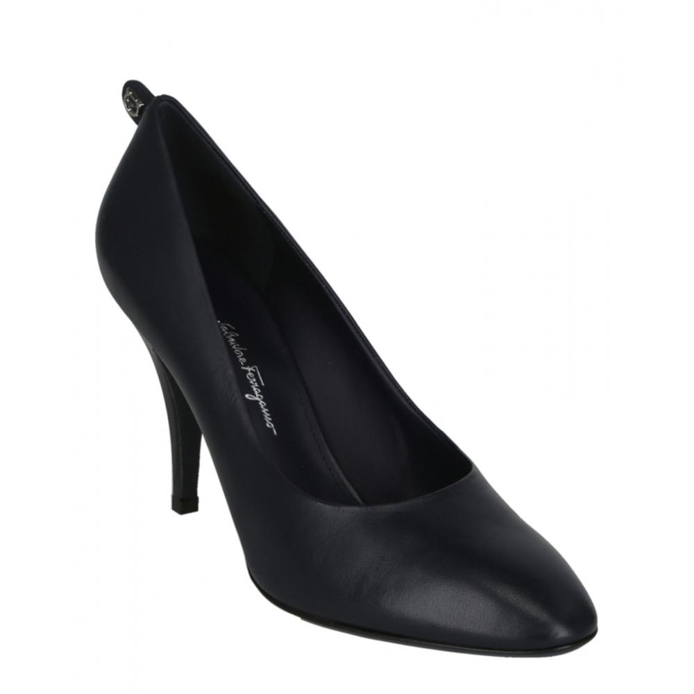 Salvatore Ferragamo Judy Leather Pumps Blue