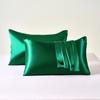 2pcs Satin Pillowcase for Skin and Hair, Satin Pillow Cases Set of 2 Soft Breathable Smooth Cooling Pillow Covers for Sleeping