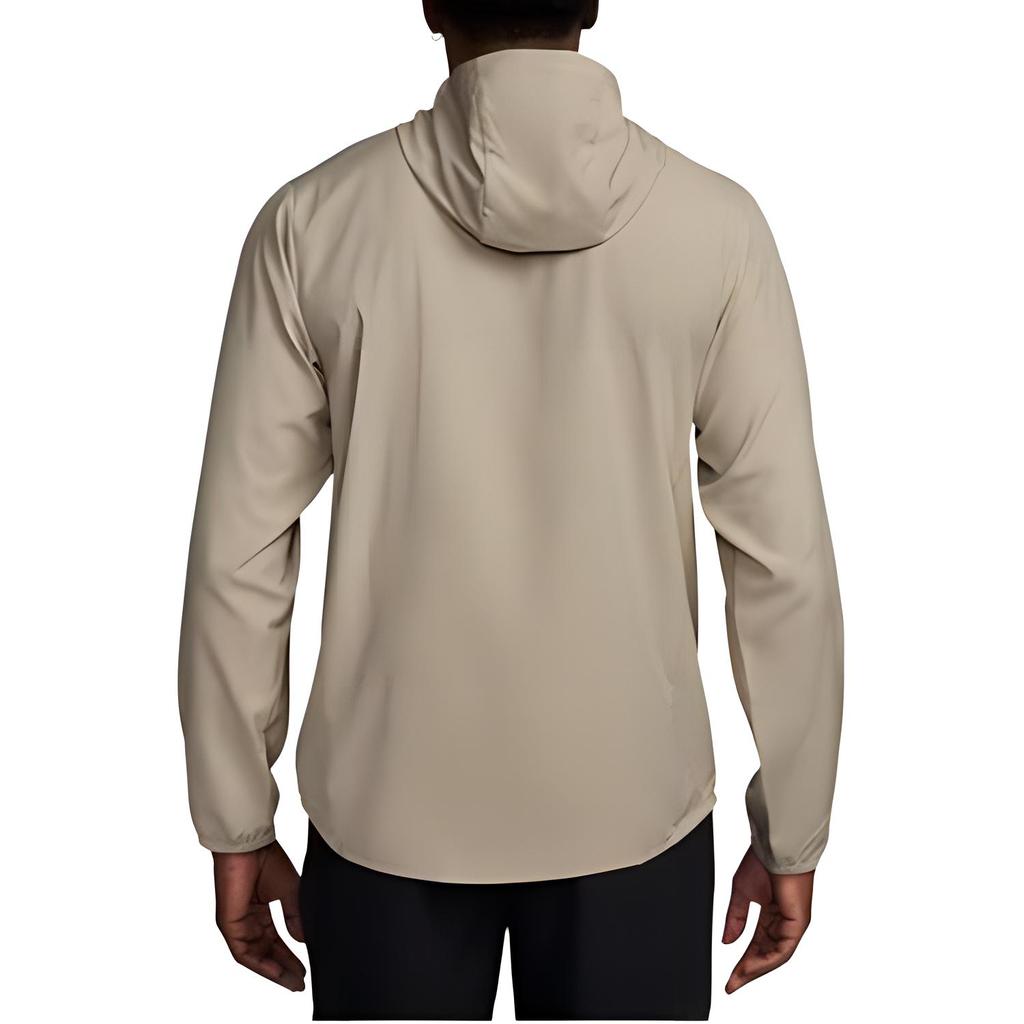 Nike Solid Color Hooded Zip Jacket Men Jackets Beige FB7483-251