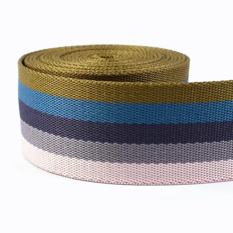 2-10Meters Meetee 1.6mm Thick Polyester Webbing Band Backpack Ribbon Tape Pet Collar Decor Bias Banding DIY Garment Accessories
