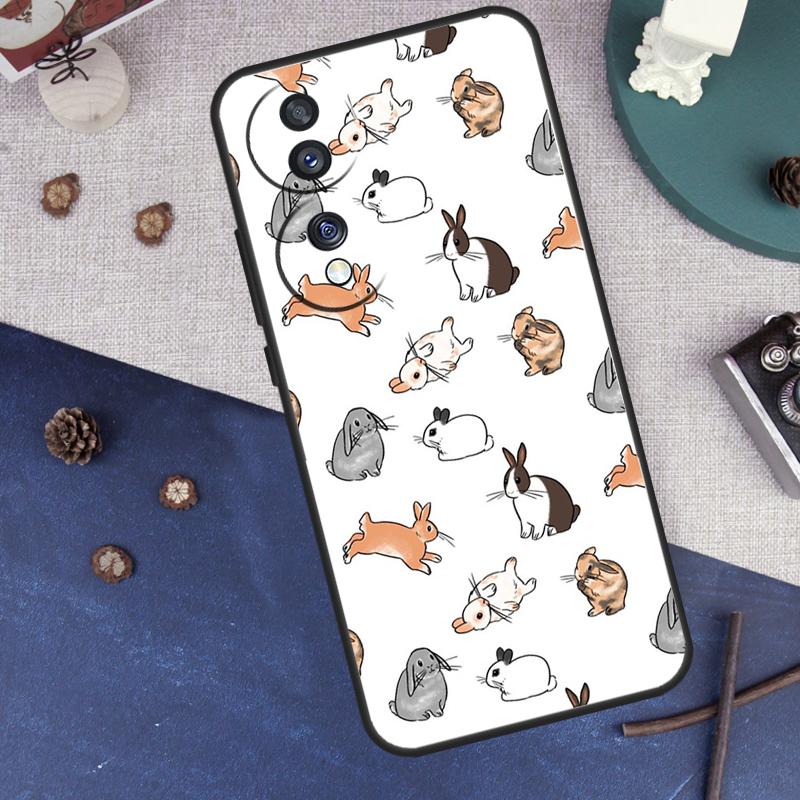 Rabbits Bunnies Case For Honor Magic 8 7 5 6 Pro Cover For Honor X9c X9b X9a X8a X8b 50 70 90 200 400 Lite
