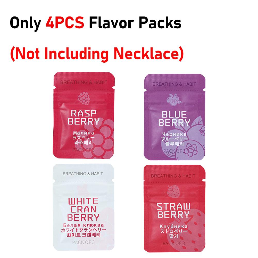 Anxiety Breathing Necklace with Resistance, Flavoured Air Wooden Breathlace, Filter Natural Essential Necklace Pendant