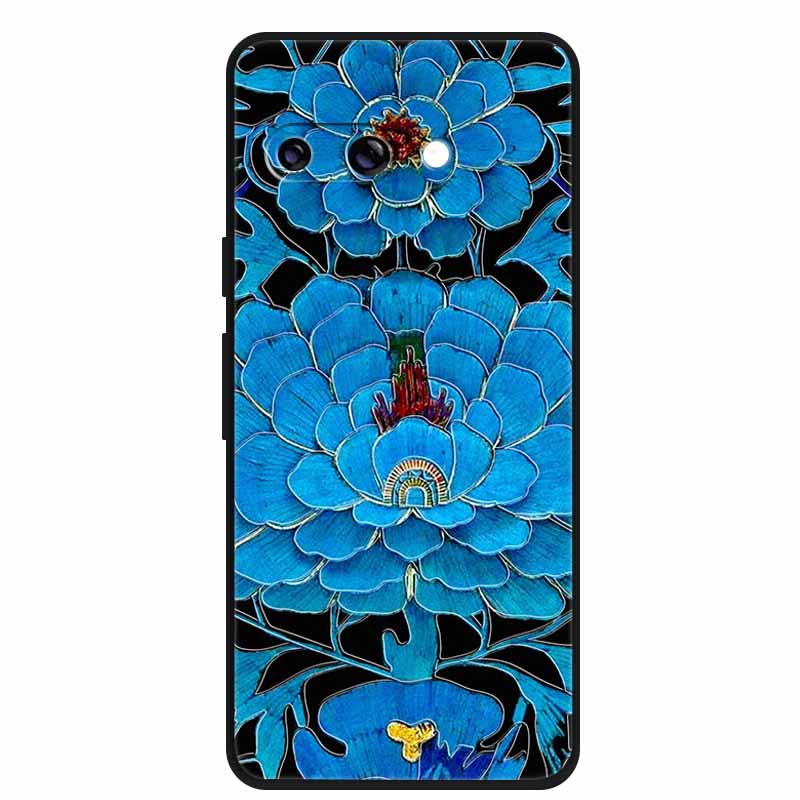 For Google Pixel 10a Case 3D Relief Flower Emboss Soft Silicone Funda Google Pixel 10a 5G 3D Cartoon Shell Pixel10a 3D Relief