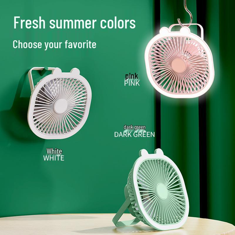 2026 USB Cartoon Desktop & Wall-mounted Fan for Home, Dorm, or Travel