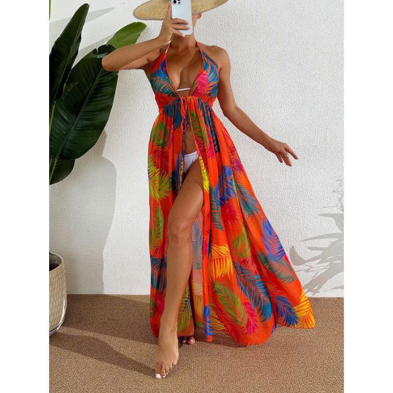 Badeanzug, Bedruckter geteilter Badeanzug Bluse Rock Heiß verkaufter Badeanzug Damen