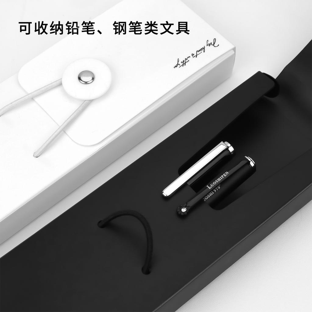INS Simple Strap Pencil Case Simple Stationery Storage Box Students Exams Portable Pencil Bag Stationery Organizer Bag Pen Box