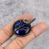 Blue Flash Labradorite Pendant, Handmade Gemstone 999 Copper Wire Wrapped Pendant Antique Jewelry, For Gift Silver Jewelry