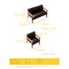 Simulation Chair Dollhouse Leather Sofa 1/12 Dollhouse Miniature Single/Double Chair  Photo Props