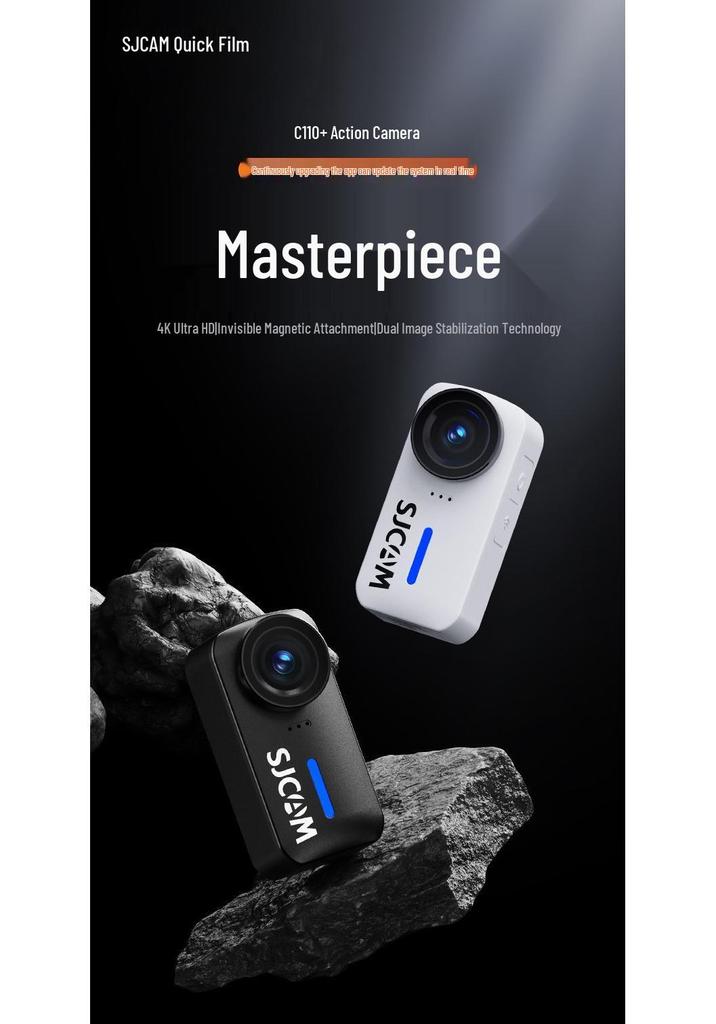 SJCAM C110+ 4K Motorcycle Thumb Action Camera for FPV Shooting