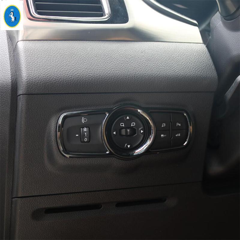 Car Head Light Switch Lamp Control Frame Cover Trim Decoration Fit For Chery Tiggo 3 7 8 3X 5X 2016 - 2018 Interior Accessories