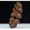 Golden Silk Sandalwood Bracelet 2.0 Old Material Wooden Buddha Bead Bracelet for Men and Women Couples Jewelry Sandalwood Rosary Cultural Play Jewelry