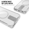 For Samsung Galaxy S26 Ultra Magnetic Case Kickstand Shockproof PC + TPU Clear Phone Cover