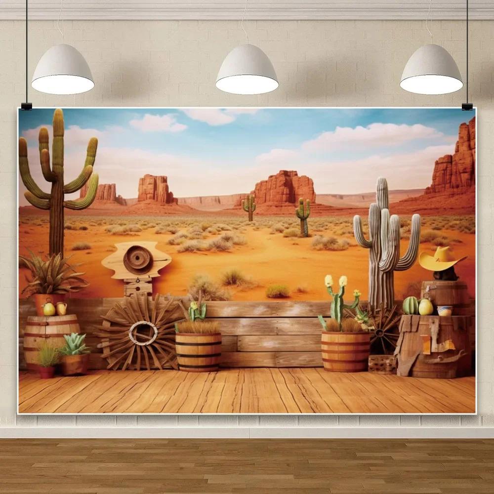 Rocky Mountains Desert Landscape Backdrop – Reptile Habitat with Sun Oasis & Immortal Palm, Natural Photography Poster-Tapestry