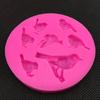 bird shape fondant silicone mold for kitchen baking chocolate pastry candy Clay making cupcake lace