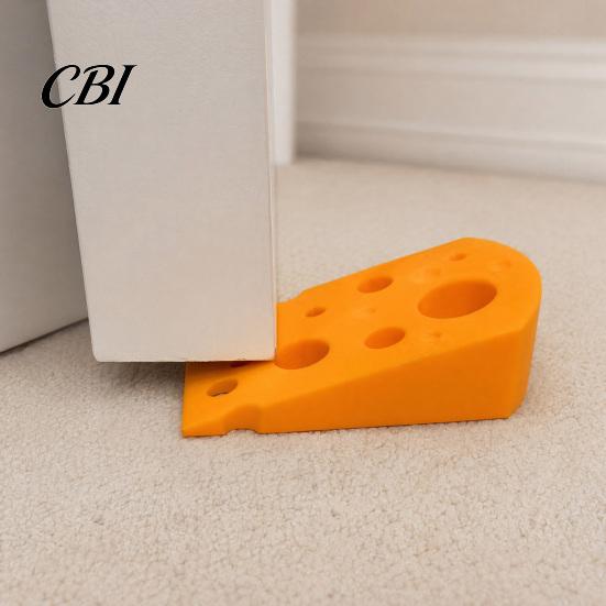 Wiederverwendbarer Türstopper 3D-gedruckter Käse-Türstopper, Rutschfester Türstopper, Stabile Basiskeil, Schützt Wände Möbel, Kreativ für Schlafzimmer Wohnzimmer