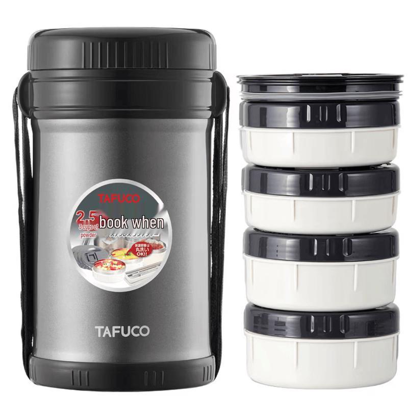 TAFUCO 316 Stainless Steel 4-Layer Insulated Bento Lunch Box