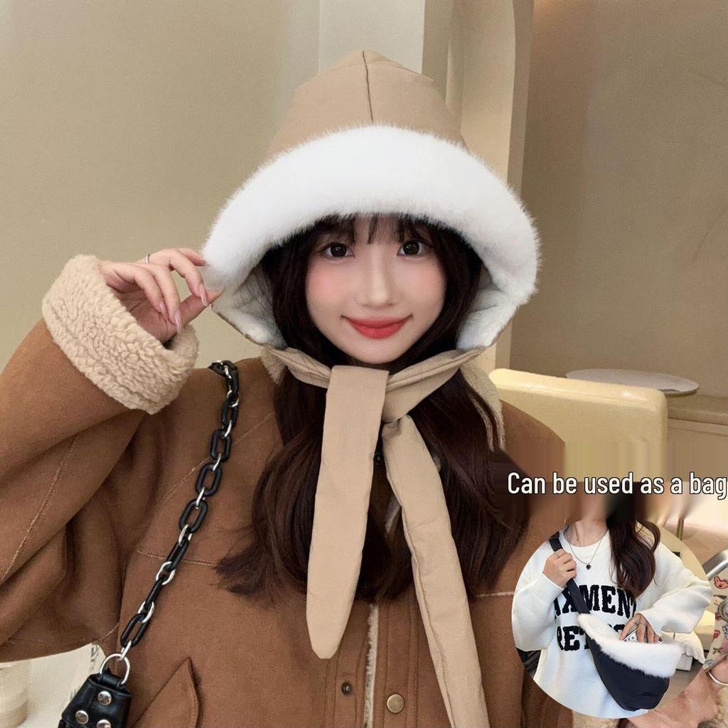Women's Winter Plush Ushanka Hat with Ear Protection