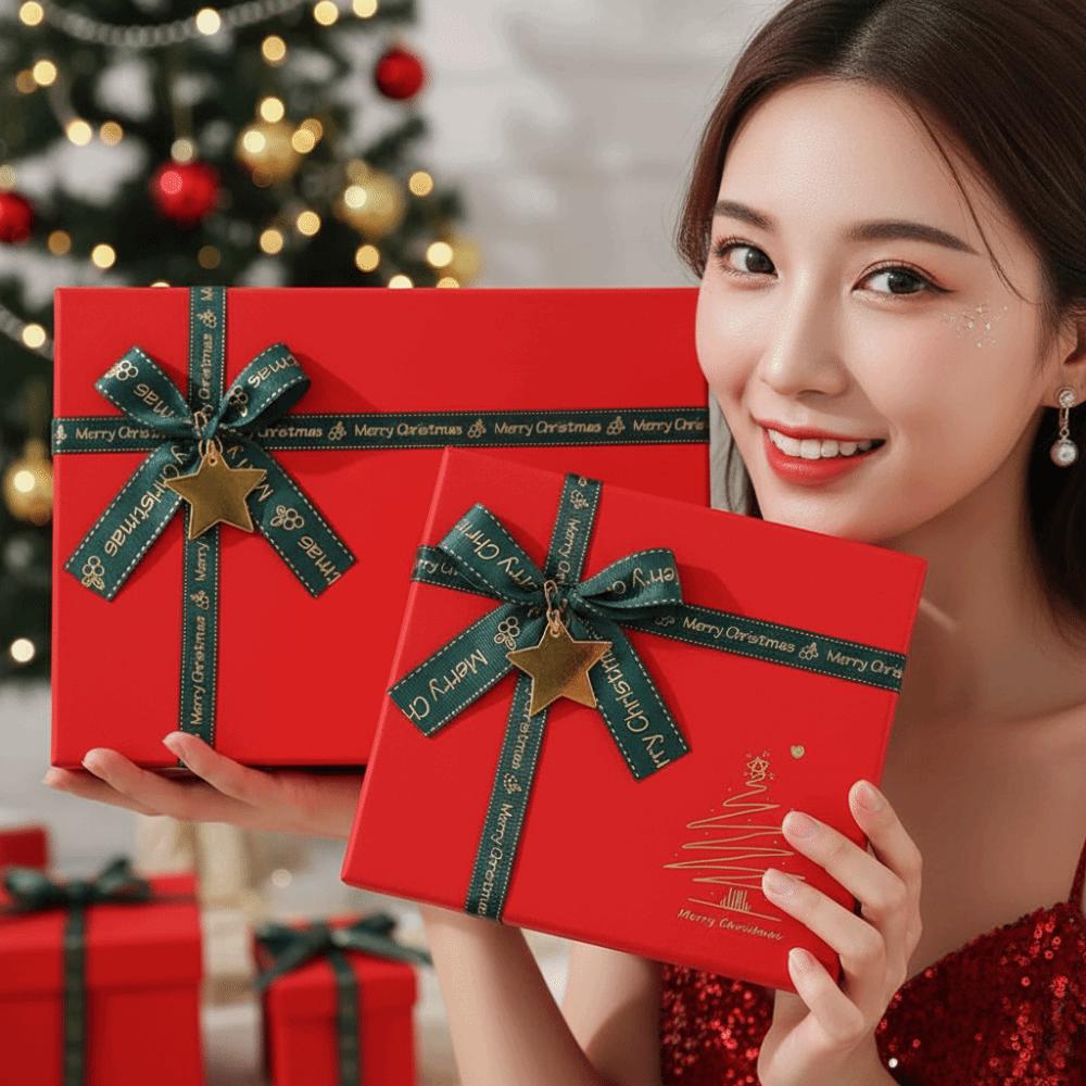 Premium Quality Red Present Packaging Eco Friendly Empty Birthday Box Best Friends