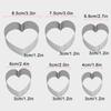 6PCS DIY Heart Love Stainless Steel Cookie Cutter Mold Biscuit Mold Fondant Pastry Cake Decoration Baking Tool