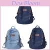 Zaino in Denim per Donna Uomo Grande Capacità per Viaggio e Scuola con Tessuto Traspirante