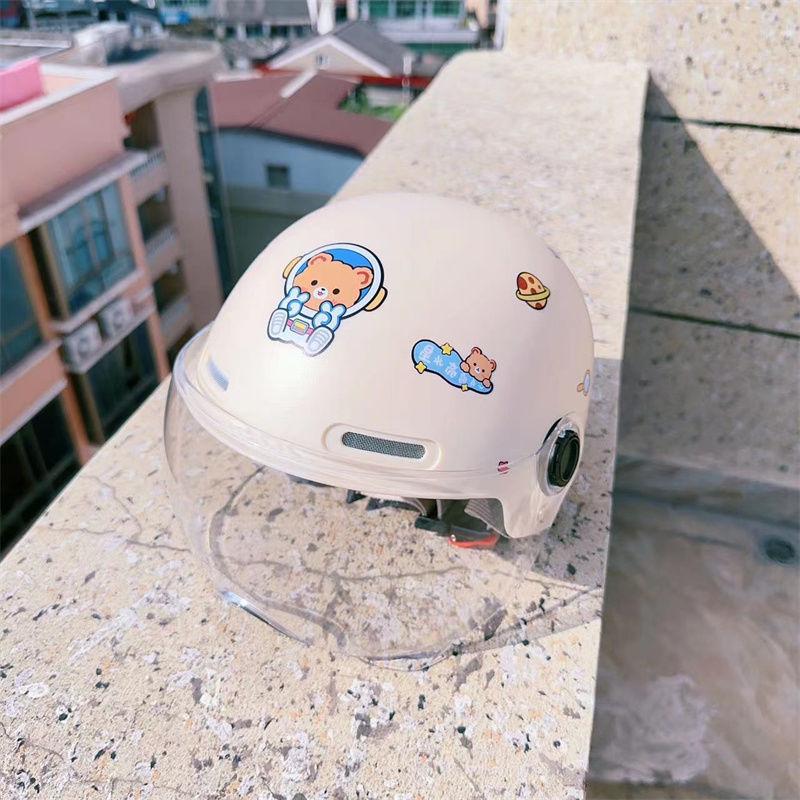 Children's Helmet Electric Bike Motorcycle Boy Girl Children Riding Protective Technology Sense Safety Helmet