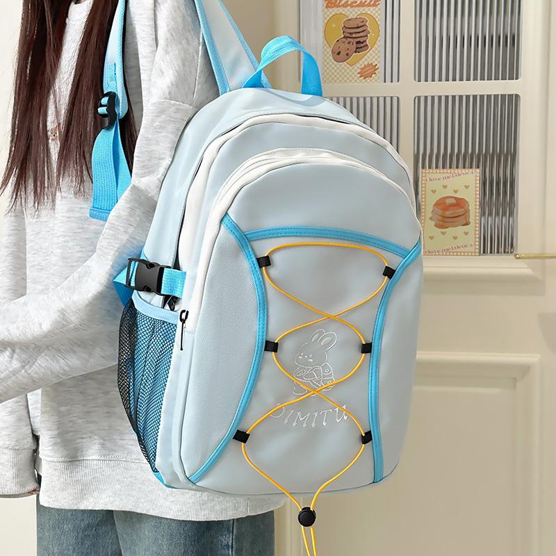 New Schoolbag Female College Students Niche Design Simple and Versatile Junior High School Students Backpack Leisure Travel Backpack