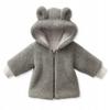 Baby Jacket 86 Autumn Hooded Zippered Sweatshirt Gray