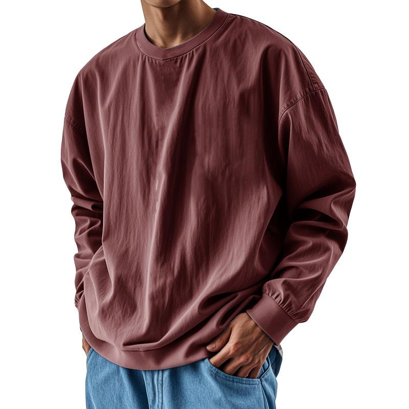 Cotton Long Sleeve T shirt For Men Solid Spring Casual Mens T-shirts High Quality Male Tops Classic Clothes Men's T-shirts