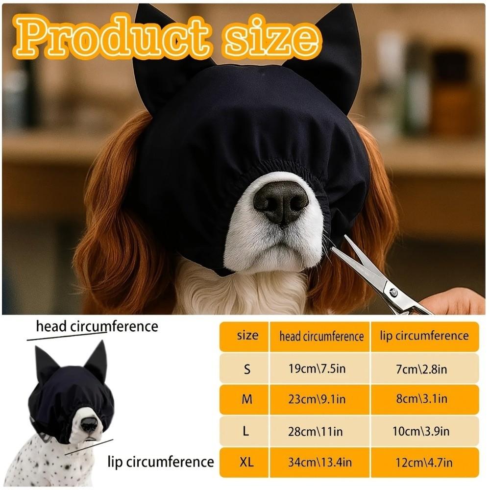 Noise Reduction Dog Pacify Eye Mask Light Blocking Anti Startle Dog Placate Headgear Stabilization Comfort Fit