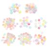 200Pcs Beads with Hole 12mm Necklaces Pendant Beads Bracelets Beads Loose Beads Necklace Bracelet Beads Acrylic Texture