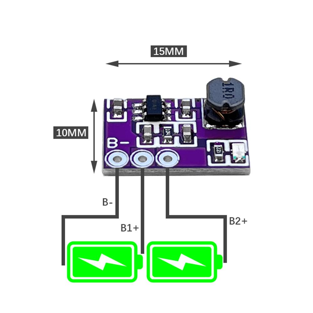 

BMS 2S 3.7V 4.2V 18650 Lithium Battery Charge Protection Board 18650 Equalizer Balanced BMS Charging PCB Module Overcharge
