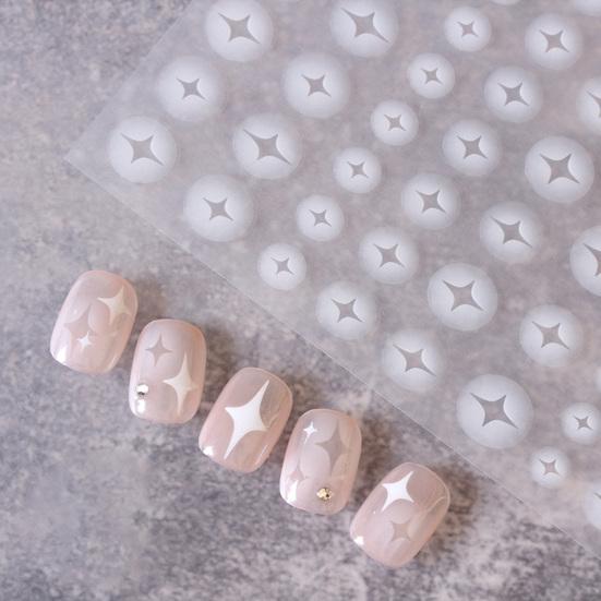 Naklejka na paznokcie Ultracienka Samoprzylepna Mocna Przyczepność Kreatywny Kształt Łatwa w Aplikacji Papier Ozdobny Paznokieć Samoprzylepny
