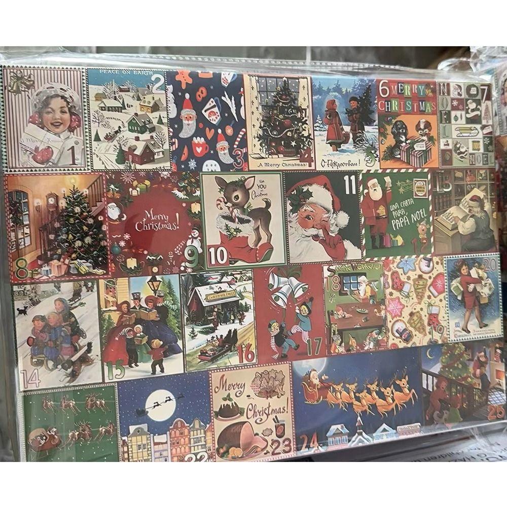 Christmas Gifts Christmas Advent Calendar Puzzle 24 Boxes Santa Claus' Gift Puzzle  New Year Gift