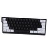 Wired Keyboard 60 Percent 61 Keys RGB Backlit Mechanical Feel Portable Computer Keyboard for Gaming Work