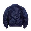 Pilotná bunda pánska bomber bunda Pánske retro bomber bundy Pánska ležérna jednofarebná bunda na zips Voľný strih Pánske kabáty
