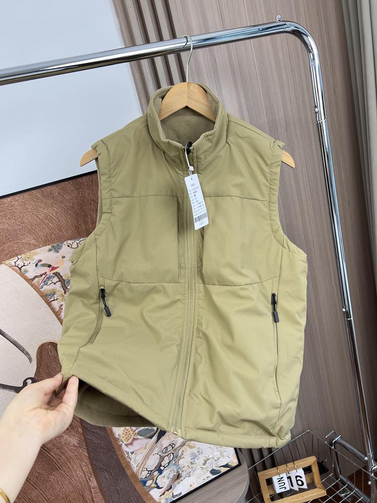 Reversible Men's Windproof Stand Collar Vest - Autumn/Winter 2025 Outdoor Sports Casual Jacket.