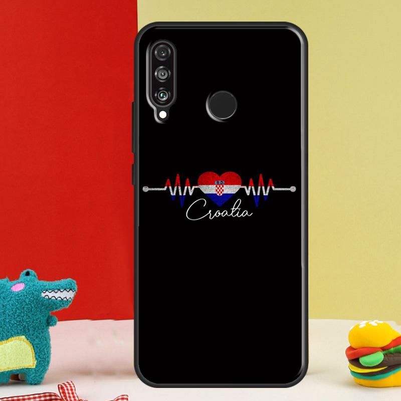 Croatia flag For Huawei Nova 9 10 SE 12i 12s 11i 5T Y91 Y90 Y60 Y70 Y72 Y61 P60 Pro P20 P30 P40 Lite Case