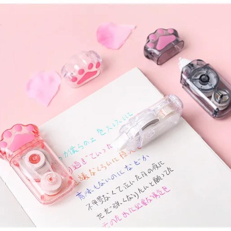 1pcs White Out Cute Cat Claw Correction Tape Pen School and Office Supplies Stationery Good Looking Correction Tape