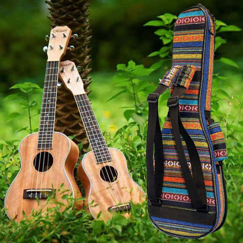 Jinchuan Ukulele Case, Dedicated Soft Bag, Lightweight, Adjustable, Waterproof Oxford Cloth, Handle, Double Shoulder Bag for Soprano, Concert, and Ten