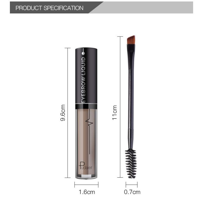 Pudaier Natural Waterproof Makeup Does Not Drop Color Eyebrow Dyeing Solution Stereo Eyebrow Cream Water Eyebrow Pen Liquid Eyebrow Pencil