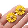 Fashion Sweet EarDrop Earrings Temperament Charm Jewelry Big Flower Ear Stud
