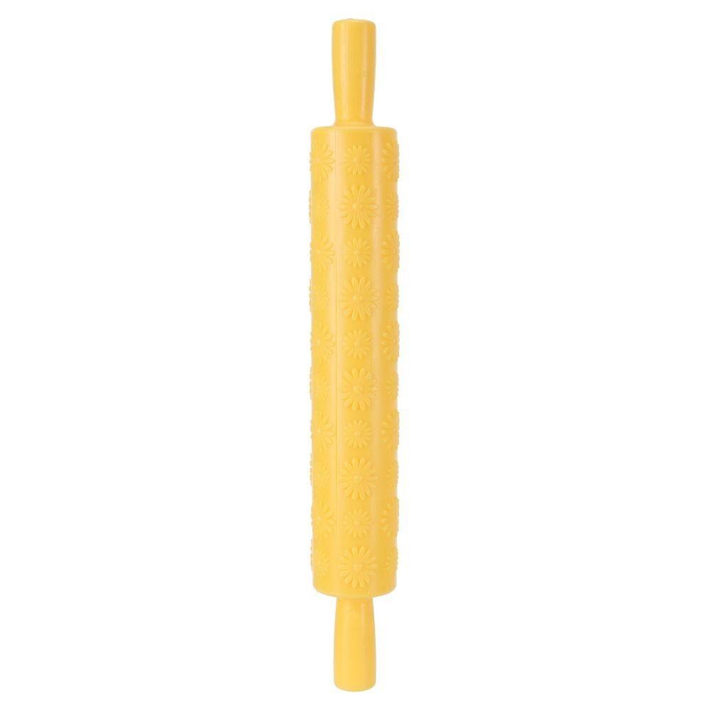 Star Heart Chrysanthemum Cake Rolling Pin PP Plastic Pattern Rolling Pin Cookie Dough