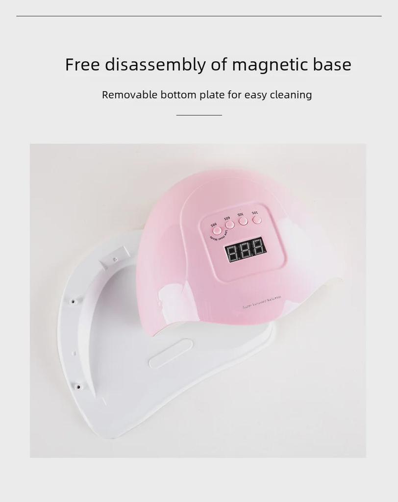 SUNx5 Plus Sunshine Nail Lamp: 4-Speed High-Power LED Phototherapy Nail Polish Lamp