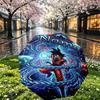 Custom Name Personalized Dragon Ball Z Print Umbrella, Auto Open Close, 8‑Rib Sturdy Frame, Commute Camping Hiking Use, Birthday Gift