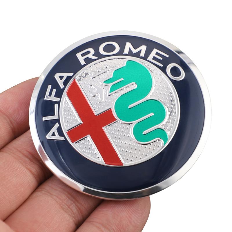 For Alfa Romeo Car Wheel Hub Center Cap Metal Emblem Stickers For Alfa Romeo Giulietta GT 159 147 156 Mito Brera Giulia F1 Stelv