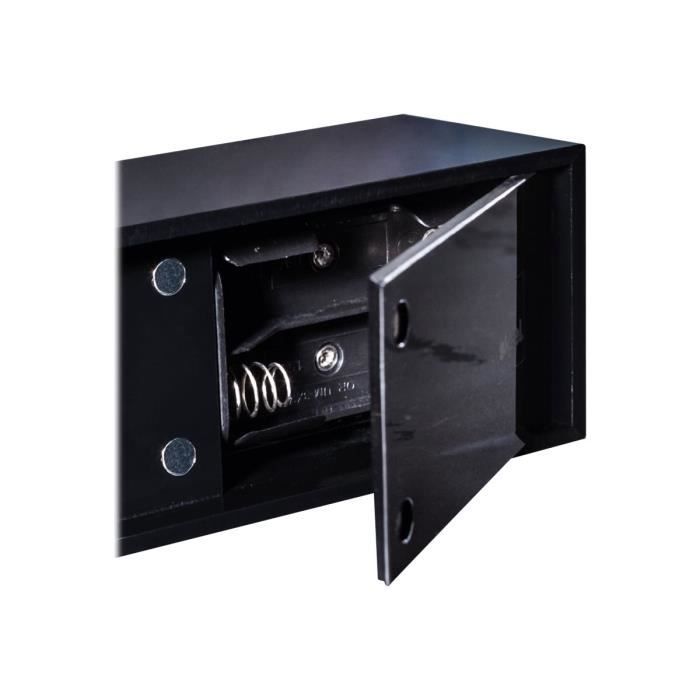 Sigel frozenacrylic - présentoir - bureau - pour din lang (105 x 210 mm) - double face - noir-clair